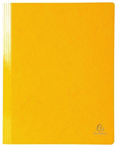 Exacompta 380804B Packung mit 25 Schnellhefter Iderama aus Karton, praktisch und robust, mit Abstand 80mm, für DIN A4, 25er Pack, gelb von Exacompta