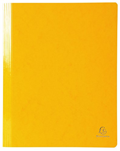 Exacompta 380804B Schnellhefter (Iderama, beschichteter Premium-Manila-Karton, wasserabweisend, 355g, A4) 1 Stück gelb von Exacompta