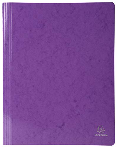 Exacompta 380812B Packung mit 25 Schnellhefter Iderama (aus Karton, praktisch und robust, mit Abstand 80 mm, für DIN A4) 25er Pack violett von Exacompta