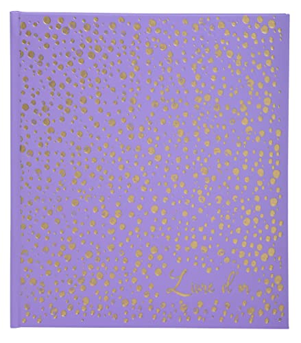 Exacompta 387E Trendiges Gästebuch Plum' Quadratisches Format 21x19 cm Kunstleder mit goldener Titelprägung"Goldenes Buch" und Goldschnitt 140 einfarbige weiße Seiten Farbe: violett von Exacompta