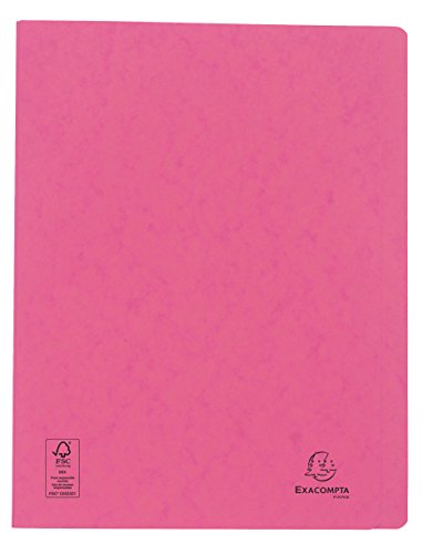 Exacompta 38987E Schnellhefter (Heftmechanik, Manila-Karton, 265g, DIN A4) 1 Stück rosa von Exacompta