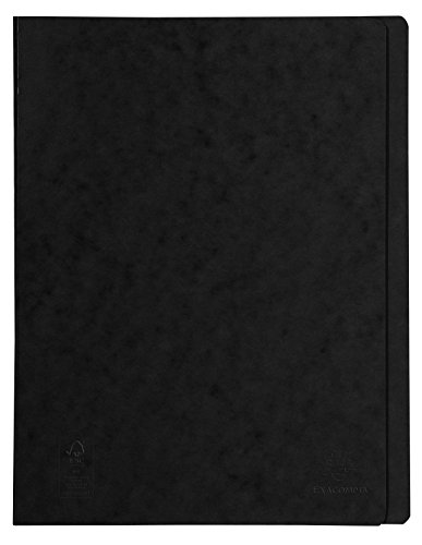Exacompta 38991E Schnellhefter (Heftmechanik, Manila-Karton, 265g, DIN A4) 1 Stück schwarz von Exacompta