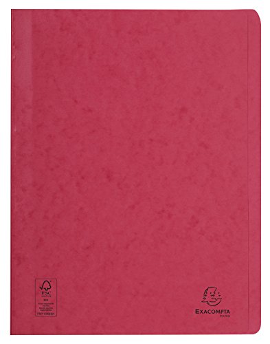 Exacompta 38995E Schnellhefter (Heftmechanik, Manila-Karton, 265g, DIN A4) 1 Stück rot von Exacompta