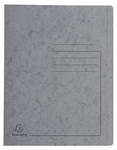 Exacompta 39989E Schnellhefter Colorspan bedruckt, 24 x 32 cm, für DIN A4, bis zu 350 Blatt, 1 Stück, grau von Exacompta