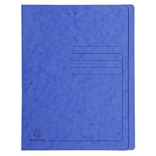 Exacompta 39992E Schnellhefter Colorspan bedruckt, 24 x 32 cm, für DIN A4, bis zu 350 Blatt, 1 Stück, blau von Exacompta