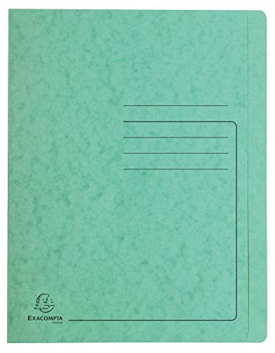 Exacompta 39993E Schnellhefter Colorspan bedruckt, 24 x 32 cm, für DIN A4, bis zu 350 Blatt, 1 Stück, grün von Exacompta