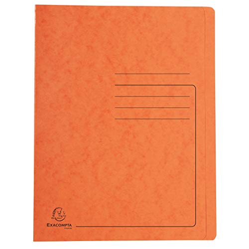 Exacompta 39994E Schnellhefter Colorspan bedruckt, 24 x 32 cm, für DIN A4, bis zu 350 Blatt, 1 Stück, orange von Exacompta