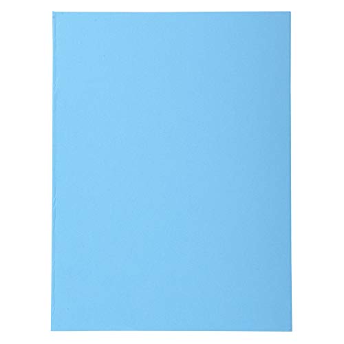 Exacompta 420010E 100er Pack Aktendeckel Forever® 170 g/m2 Aus Recycling-Karton für DIN A4 Blauer Engel ideal für die lose Blatt-Ablage blau Sammelmappe Dokumentenmappe von Exacompta