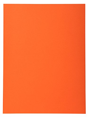 Exacompta 420207E 50er Pack Aktendeckel Forever® 170 g/m2 Aus Recycling-Karton für DIN A4 Blauer Engel ideal für die lose Blatt-Ablage orange Sammelmappe Dokumentenmappe von Exacompta