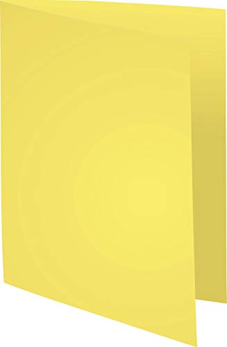 Exacompta 421005E Aktenordner Forever® 180 mit schmalem Einband, 100 Stück, Gelb von Exacompta