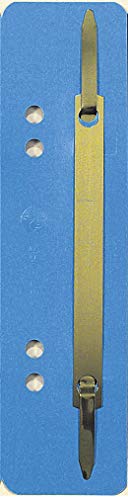 Exacompta 425006B 100er Pack Plastik-Heftstreifen hellblau. Aus PP-Folie kaufmännische Heftung Aktendulli Hefter Schnellhefter ideal für Büro und Schule von Exacompta