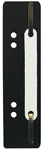 Exacompta 426001B 250er Pack Plastik-Heftstreifen schwarz. Aus PP-Folie kaufmännische Heftung Aktendulli Hefter Schnellhefter ideal für Büro und Schule von Exacompta