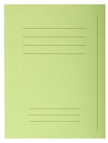 Exacompta 435013E Packung 50 Forever Aktendeckel (mit Beschriftungsfeld aus Recycling Karton 250 g, DIN A4, 21 x 29,7 cm) lindgrün von Exacompta