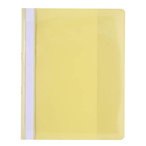 Exacompta 439904B Premium Schnellhefter. Aus PVC-Folie für DIN A4 kaufmännische Heftung mit Beschriftungsstreifen Hefter Ideal für Büro und Schule gelb Exacompta 439904B Premium Schnellhefter. Aus PVC-Folie für DIN A4 kaufmännische Heftung mit Beschriftungsstreifen Hefter Ideal für Büro und Schule gelb von Exacompta
