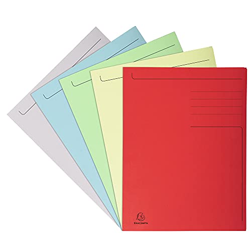 Exacompta 448000E 10er Pack Einschlagmappen Forever. Aus Recycling-Karton DIN A4 mit 3 Klappen farbig sortiert Sammelmappe Dokumentenmappe ideal für Büro und Schule Exacompta 448000E 10er Pack Einschlagmappen Forever. Aus Recycling-Karton DIN A4 mit 3 Klappen farbig sortiert Sammelmappe Dokumentenmappe ideal für Büro und Schule von Exacompta