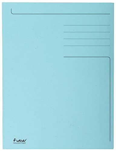 Exacompta 448006E 50er Pack Einschlagmappen Forever. Aus Recycling-Karton DIN A4 mit 3 Klappen pastellblau Sammelmappe Dokumentenmappe ideal für Büro und Schule Exacompta 448006E 50er Pack Einschlagmappen Forever. Aus Recycling-Karton DIN A4 mit 3 Klappen pastellblau Sammelmappe Dokumentenmappe ideal für Büro und Schule von Exacompta