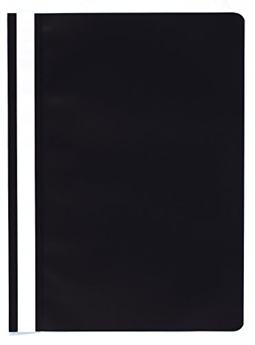 Exacompta 449201B 25er Pack Plastik-Schnellhefter. Aus PP-Folie für DIN A4 kaufmännische Heftung schwarz mit Beschriftungsstreifen Hefter Ideal für Büro und Schule Exacompta 449201B 25er Pack Plastik-Schnellhefter. Aus PP-Folie für DIN A4 kaufmännische Heftung schwarz mit Beschriftungsstreifen Hefter Ideal für Büro und Schule von Exacompta
