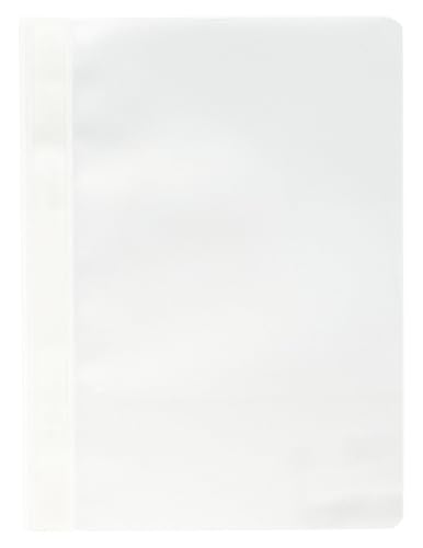 Exacompta 449202B 25er Pack Plastik-Schnellhefter. Aus PP-Folie für DIN A4 kaufmännische Heftung weiß mit Beschriftungsstreifen Hefter Ideal für Büro und Schule Exacompta 449202B 25er Pack Plastik-Schnellhefter. Aus PP-Folie für DIN A4 kaufmännische Heftung weiß mit Beschriftungsstreifen Hefter Ideal für Büro und Schule von Exacompta