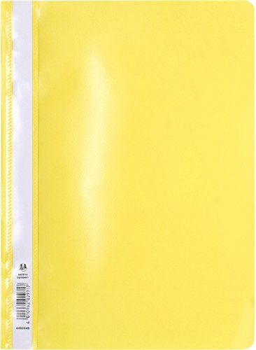 Exacompta 449204B 25er Pack Plastik-Schnellhefter. Aus PP-Folie für DIN A4 kaufmännische Heftung gelb mit Beschriftungsstreifen Hefter Ideal für Büro und Schule Exacompta 449204B 25er Pack Plastik-Schnellhefter. Aus PP-Folie für DIN A4 kaufmännische Heftung gelb mit Beschriftungsstreifen Hefter Ideal für Büro und Schule von Exacompta