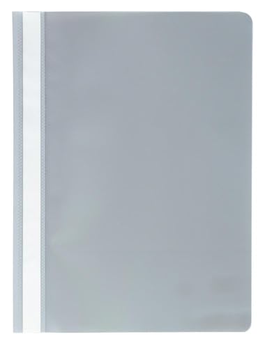 Exacompta 449210B 25er Pack Plastik-Schnellhefter. Aus PP-Folie für DIN A4 kaufmännische Heftung grau mit Beschriftungsstreifen Hefter Ideal für Büro und Schule Exacompta 449210B 25er Pack Plastik-Schnellhefter. Aus PP-Folie für DIN A4 kaufmännische Heftung grau mit Beschriftungsstreifen Hefter Ideal für Büro und Schule von Exacompta