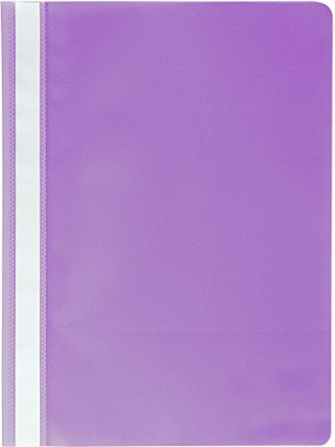 Exacompta 449218B 25er Pack Plastik-Schnellhefter. Aus PP-Folie für DIN A4 kaufmännische Heftung violett mit Beschriftungsstreifen Hefter Ideal für Büro und Schule Exacompta 449218B 25er Pack Plastik-Schnellhefter. Aus PP-Folie für DIN A4 kaufmännische Heftung violett mit Beschriftungsstreifen Hefter Ideal für Büro und Schule von Exacompta