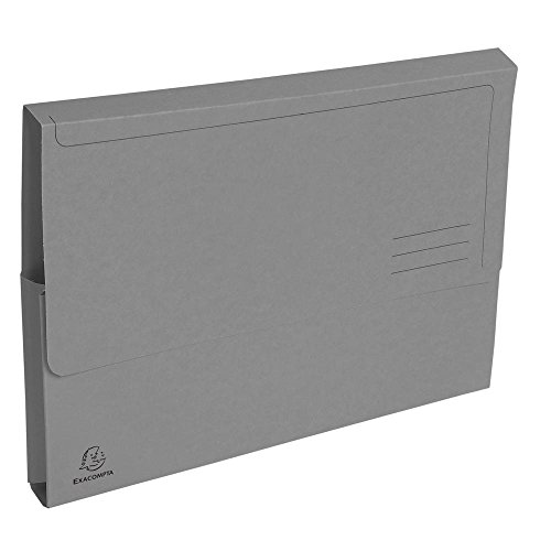 Exacompta 47678E 50er Pack Recycling-Aktenmappen Forever mit Verschlußklappe für DIN A4 Blauer Engel Sammelmappe Dokumentenmappe Einschlagmappe grau Exacompta 47678E 50er Pack Recycling-Aktenmappen Forever mit Verschlußklappe für DIN A4 Blauer Engel Sammelmappe Dokumentenmappe Einschlagmappe grau von Exacompta