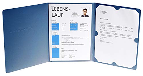 Exacompta 49102B Bewerbungsmappe SUCCESs in Leinenoptik. Aus starkem Colorspan-Karton 2teilig mit 1 Klemmschiene für DIN A4 cm blau Exacompta 49102B Bewerbungsmappe SUCCESs in Leinenoptik. Aus starkem Colorspan-Karton 2teilig mit 1 Klemmschiene für DIN A4 cm blau von Exacompta
