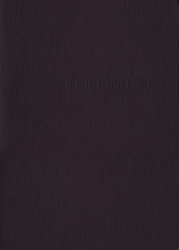 Exacompta 49401B Bewerbungsmappe (3-teilig mit 2 Klemmschienen und Innentasche, Kapazität 30 Blatt, Manila-Leinen-Karton, 400 g, Nature Future, DIN A4) 1 Stück schwarz von Exacompta