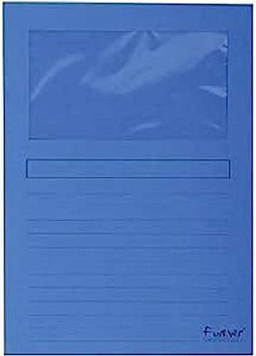 Exacompta 50102E Fenstermappen Packung, 100 Stück, mit Organisationsdruck aus Recycling-Karton 120 g, forever, Din A4, dunkelblau Exacompta 50102E Fenstermappen Packung, 100 Stück, mit Organisationsdruck aus Recycling-Karton 120 g, forever, Din A4, dunkelblau von Exacompta