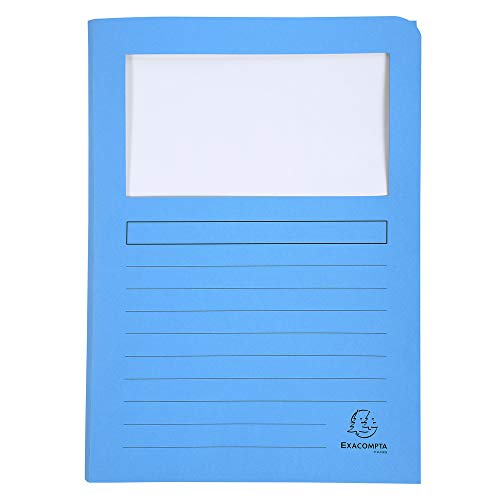 Exacompta 50550E 50er Pack Fenstermappen Super PEFC zertifiziert Karton 160g/m² praktisch und robust für DIN A4 farbig sortiert Dokumentenmappe Einschlagmappe Exacompta 50550E 50er Pack Fenstermappen Super PEFC zertifiziert Karton 160g/m² praktisch und robust für DIN A4 farbig sortiert Dokumentenmappe Einschlagmappe von Exacompta