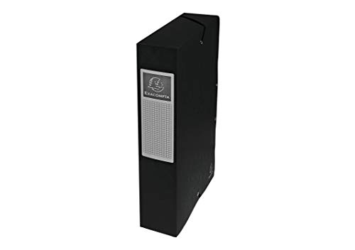 Exacompta 50601E 1 Abheftbox mit Gummibändern Exabox aus Glanzkarton 600g/m2 Rücken 6 cm Maße 25 x 33 cm für A4-Dokumente Farbe Schwarz wird montiert geliefert Exacompta 50601E 1 Abheftbox mit Gummibändern Exabox aus Glanzkarton 600g/m2 Rücken 6 cm Maße 25 x 33 cm für A4-Dokumente Farbe Schwarz wird montiert geliefert von Exacompta