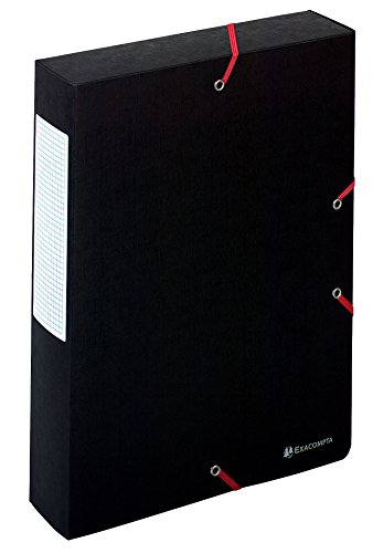 Exacompta 50911E 10er Pack Sammelbox Scotten aufgebaut mit Gummizug 60 mm breit aus extra starkem Colorspan-Karton mit Rückenschild für DIN A4 Archivbox Heftbox Sammelmappe schwarz Exacompta 50911E 10er Pack Sammelbox Scotten aufgebaut mit Gummizug 60 mm breit aus extra starkem Colorspan-Karton mit Rückenschild für DIN A4 Archivbox Heftbox Sammelmappe schwarz von Exacompta
