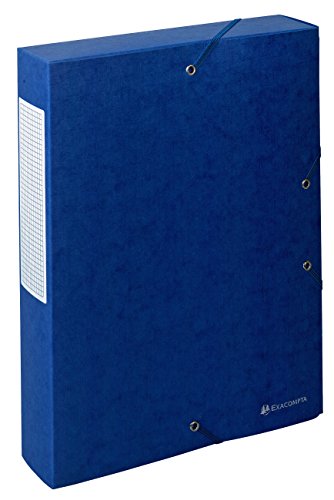 Exacompta 50912E 10er Pack Sammelbox Scotten aufgebaut mit Gummizug 60 mm breit aus extra starkem Colorspan-Karton mit Rückenschild für DIN A4 Archivbox Heftbox Sammelmappe blau Exacompta 50912E 10er Pack Sammelbox Scotten aufgebaut mit Gummizug 60 mm breit aus extra starkem Colorspan-Karton mit Rückenschild für DIN A4 Archivbox Heftbox Sammelmappe blau von Exacompta