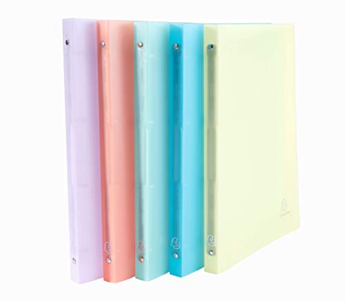 Exacompta 51170E 5er Pack Premium Kunststoff-Ringbuch Chromaline aus flexiblem transluzentem Polypropylen 4 Ringe Füllhöhe 15mm DIN A4 Plastikordner ideal für Büro und Schule farbig sortiert Exacompta 51170E 5er Pack Premium Kunststoff-Ringbuch Chromaline aus flexiblem transluzentem Polypropylen 4 Ringe Füllhöhe 15mm DIN A4 Plastikordner ideal für Büro und Schule farbig sortiert von Exacompta