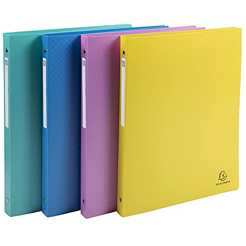Exacompta 51190E 4er Pack Recycling Kunststoff-Ringbuch Forever Young aus flexiblem blickdichtem Polypropylen 4 Ringe Füllhöhe 15mm DIN A4 ideal für Büro und Schule Blauer Engel farbig sortiert Exacompta 51190E 4er Pack Recycling Kunststoff-Ringbuch Forever Young aus flexiblem blickdichtem Polypropylen 4 Ringe Füllhöhe 15mm DIN A4 ideal für Büro und Schule Blauer Engel farbig sortiert von Exacompta