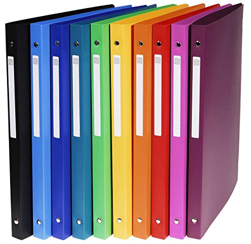 Exacompta 51299E 20er Pack Premium Kunststoff-Ringbuch OPAK aus Kunststoff 4-O Ringe Füllhöhe 15 mm DIN A4 Plastikordner ideal für Büro und Schule farbig sortiert Exacompta 51299E 20er Pack Premium Kunststoff-Ringbuch OPAK aus Kunststoff 4-O Ringe Füllhöhe 15 mm DIN A4 Plastikordner ideal für Büro und Schule farbig sortiert von Exacompta