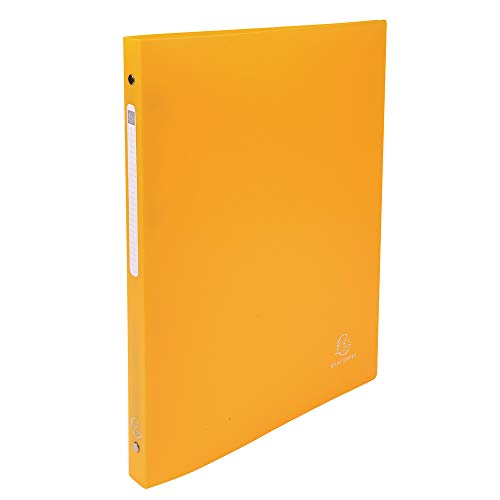 Exacompta 51299E Ringhefter OPAK DIN A4 aus Kunststoff 4 Ringe 20mm breit 1 Stück Zufallsfarbe ideal für Schule und Büro Ringhefter Ringordner Ringbuchordner von Exacompta