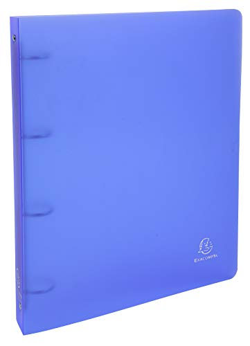 Exacompta 51369E Ringbuch Chromaline aus PP 700µ mit 4 Ringen Füllhöhe 30mm, Rücken 40mm für DIN A4 1 Stück Zufallsfarbe, 29,7 x 24,2 cm von Exacompta