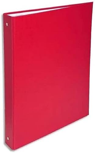 Exacompta 51375E Ringbuch (aus festem-Karton, DIN A4, 21 x 29,7 cm, Rücken 40 mm, 4 Ringe) 1 Stück rot von Exacompta