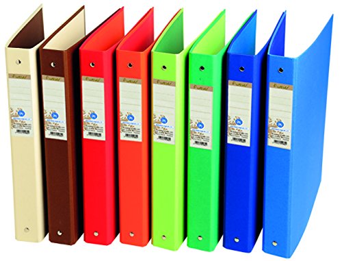 Exacompta 51980E Ringbuch (Recycling-Karton, 4 Ringe, Rücken 40mm, DIN A4) 10er Pack zufällige farben von Exacompta
