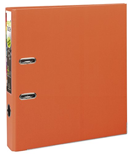 Exacompta 53144E Premium Kunststoff-Ordner Prem´Touch. 5 cm schmal DIN A4 MAXI Ringordner Aktenordner Briefordner Büroordner Plastikordner Schlitzordner orange von Exacompta