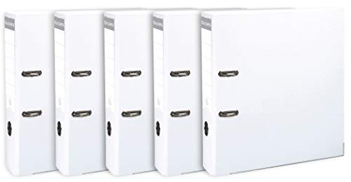Exacompta 53308SE 5er Pack Premium-Ordner. Made in Germany. Kunststoffbezug außen und innen 8 cm breit DIN A4 MAXI weiß Ringordner Aktenordner Briefordner Büroordner Plastikordner Schlitzordner Exacompta 53308SE 5er Pack Premium-Ordner. Made in Germany. Kunststoffbezug außen und innen 8 cm breit DIN A4 MAXI weiß Ringordner Aktenordner Briefordner Büroordner Plastikordner Schlitzordner von Exacompta