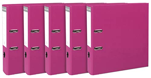Exacompta 53359SE 5er Pack Premium-Ordner. Made in Germany. Kunststoffbezug außen und innen 8 cm breit DIN A4 MAXI himbeere Ringordner Aktenordner Briefordner Büroordner Plastikordner Schlitzordner Exacompta 53359SE 5er Pack Premium-Ordner. Made in Germany. Kunststoffbezug außen und innen 8 cm breit DIN A4 MAXI himbeere Ringordner Aktenordner Briefordner Büroordner Plastikordner Schlitzordner von Exacompta