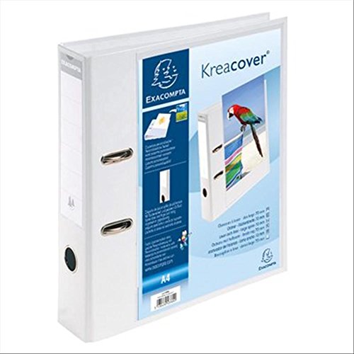 Exacompta 53789E Kreacover Aktenordner aus Polypropylen 70 mm Rücken 320 x 290 mm 10er-Pack cremefarben von Exacompta