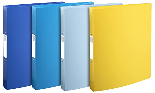 Exacompta 54140E 4er Pack Ringbücher BeeBlue Recycling-Kunststoff 2 O-Ring-Mechanik DIN A4 Füllhöhe 30 mm Rücken 40 mm farbig sortiert Ringhefter Hefter ideal für Büro und Schule Exacompta 54140E 4er Pack Ringbücher BeeBlue Recycling-Kunststoff 2 O-Ring-Mechanik DIN A4 Füllhöhe 30 mm Rücken 40 mm farbig sortiert Ringhefter Hefter ideal für Büro und Schule von Exacompta