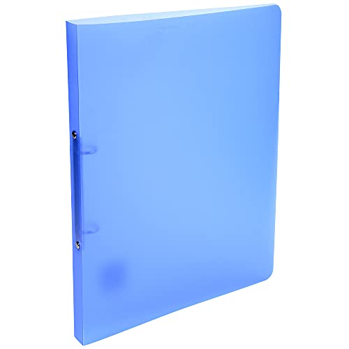 Exacompta 54152E Ringbuch (aus PP mit 2 Ringen, 15 mm Rücken, Chromaline, für Format DIN A4) 5er Pack, blau von Exacompta