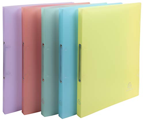 Exacompta 54170E 5er Pack Premium Kunststoff-Ringbuch Chromaline aus flexiblem transluzentem Polypropylen 2 Ringe Füllhöhe 15mm DIN A4 Plastikordner ideal für Büro und Schule farbig sortiert Exacompta 54170E 5er Pack Premium Kunststoff-Ringbuch Chromaline aus flexiblem transluzentem Polypropylen 2 Ringe Füllhöhe 15mm DIN A4 Plastikordner ideal für Büro und Schule farbig sortiert von Exacompta