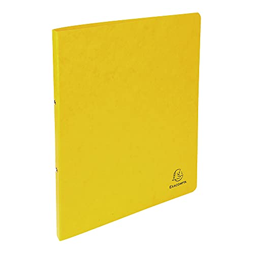 Exacompta 54259E Ringbuch (Manila-Karton, 400g, 2 Ringe, Rücken 20 mm, DIN A4) 1 Stück gelb von Exacompta