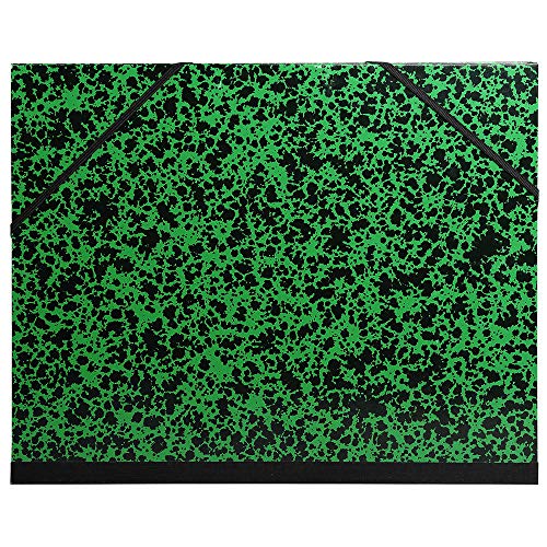Exacompta 542800E 1 Zeichenkarton Annonay mit Gummibändern Leinenrücken weißes Vorsatzpapier Maße 52 x 72 cm Format zum Abheften Traube (500 x 650 mm) Farbe Grün von Exacompta