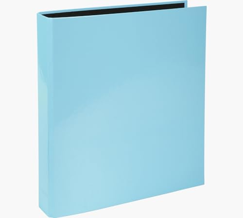 Exacompta 54568E Aquarel Ringbuch. Made in Germany. 2-D-Ring-Mechanik DIN A4 Füllhöhe 25 mm Pastell-Blau Kalender Organizer Ring-Ordner Hefter Plastikordner ideal für Büro und Schule von Exacompta